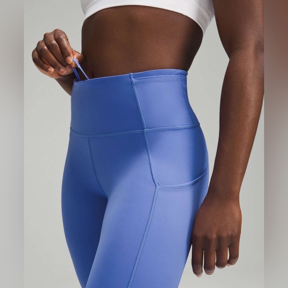 Lululemon Fast and Free High-Rise Tight 25" Wild Indigo Womens Size 18 -NWT - Picture 3 of 7